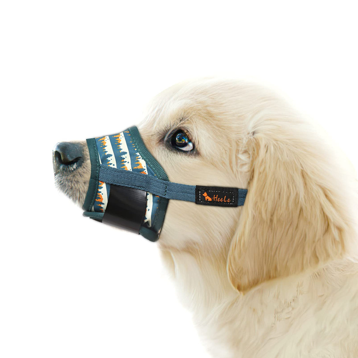 HEELE dog muzzle soft-nylon-breathable: comfortable daily wear during walks.