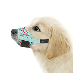HEELE dog muzzle soft nylon breathable fits comfortably for daily walks.