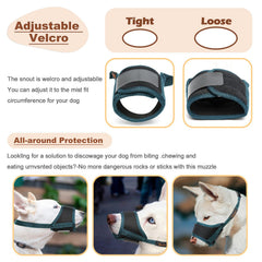 HEELE Dog Muzzle soft-padding interior cushions for gentler wear
