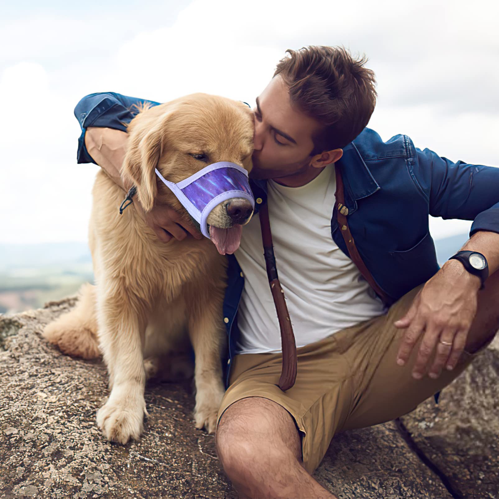 HEELE dog muzzle water space lets dogs drink while wearing
