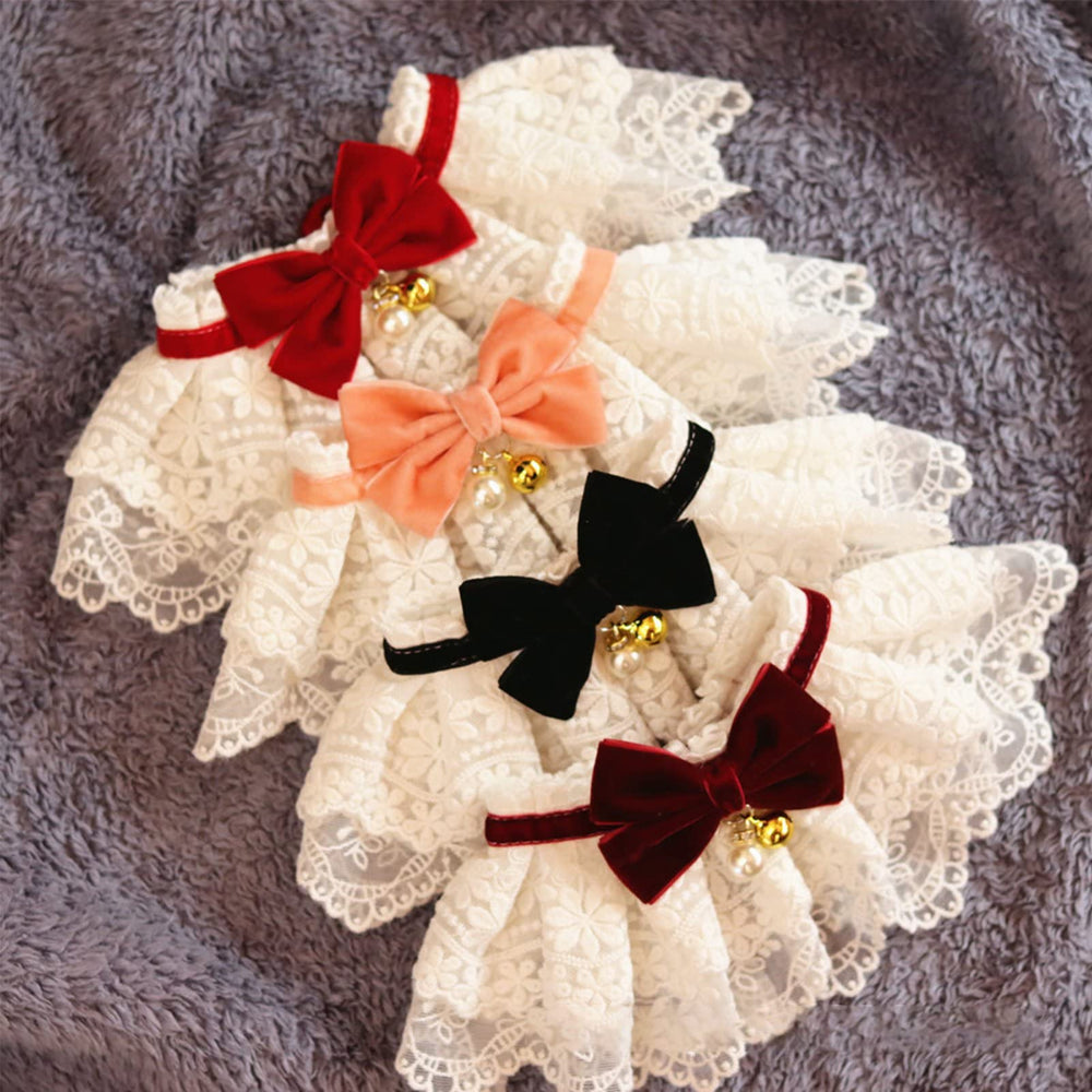 HEEPDD Lace Bib Collar closeup showcases delicate texture