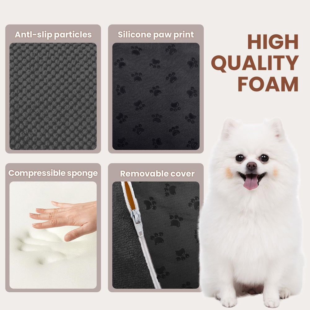 Heeyoo corduroy non-slip cover keeps pets secure on climbs.