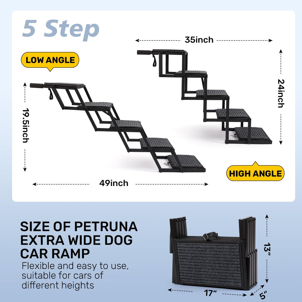 The anti-slip carpet on Heeyoo steps provides confident grip in wet weather.
