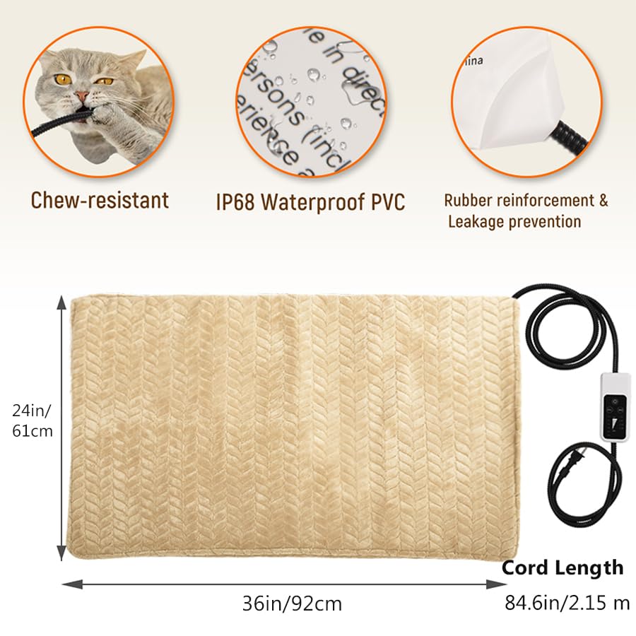 Heeyoo pad LED controller simplifies quick temperature adjustments.