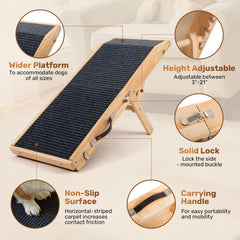 Heeyoo foldable ramp folded for travel and under car storage