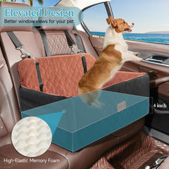 HEGGCOOE dog car seat foam closeup showing egg-crate support