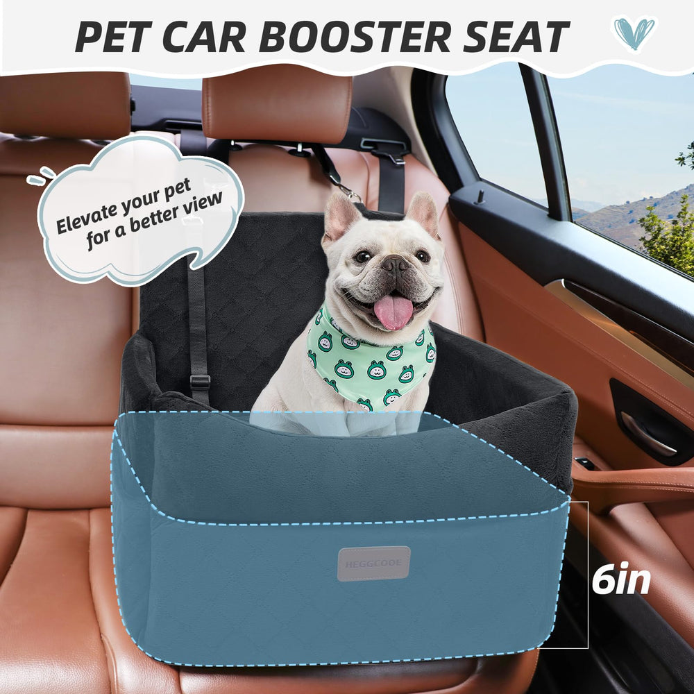 HEGGCOOE dog car seat side storage pockets keep toys and treats handy.