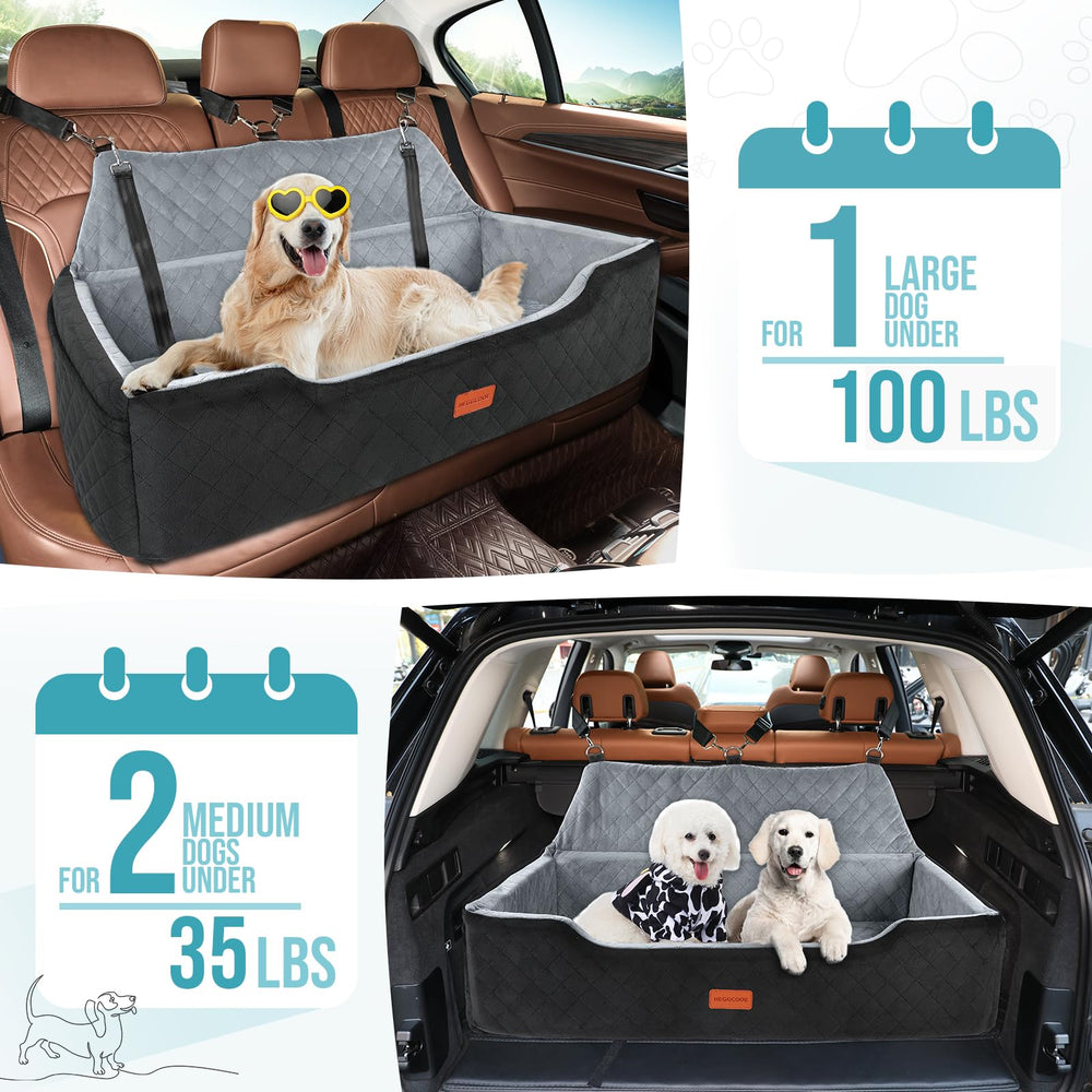 HEGGCOOE in-car storage pockets help organize snacks and toys.