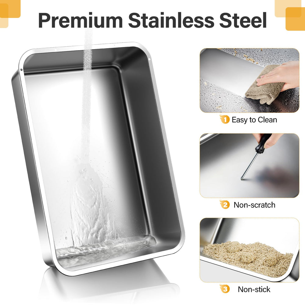 HEGGCOOE litter-tracking-foot-pedal helps keep paws clean and floors tidy