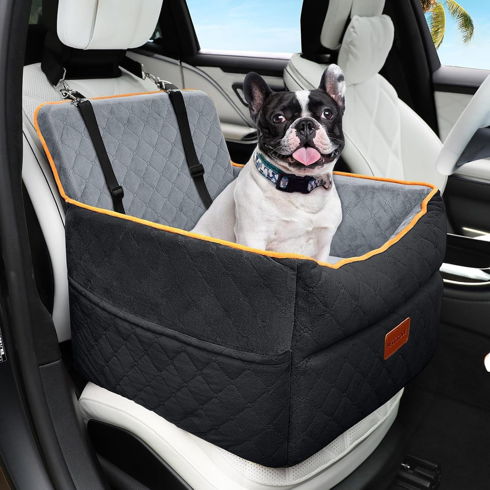 HEGGCOOE small dog car seat elevates view for calmer rides and better awareness