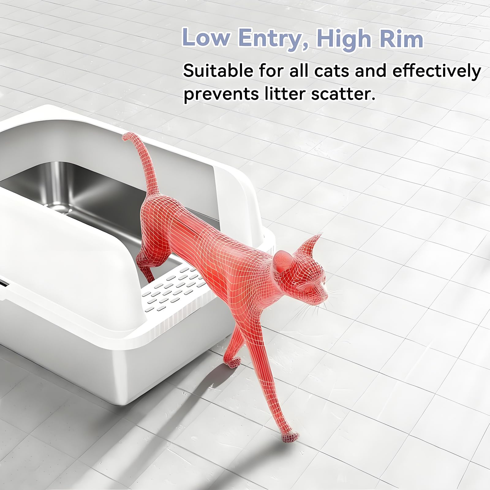 Helntova odor-resistant stainless steel design for easy upkeep and freshness.