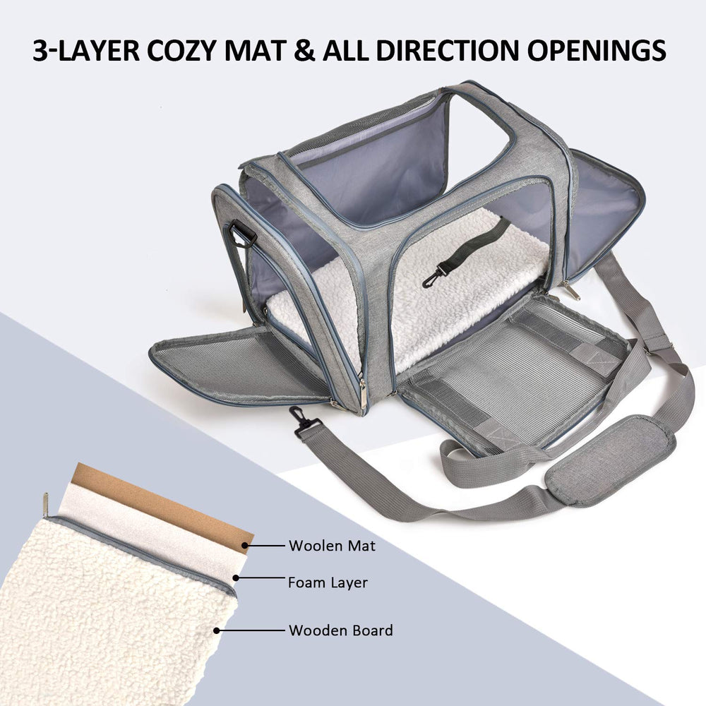 Henkelion cat carrier mesh ventilation close up for comfort