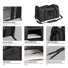 Henkelion four-side mesh keeps pets comfortable and visible.