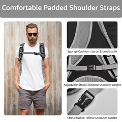 Henkelion front-pack carrier on front offers quick pet access during walks and travel.