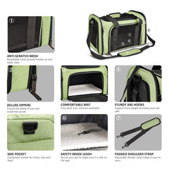 Henkelion large-cat-carrier adjustable-shoulder-strap for hands-free carrying