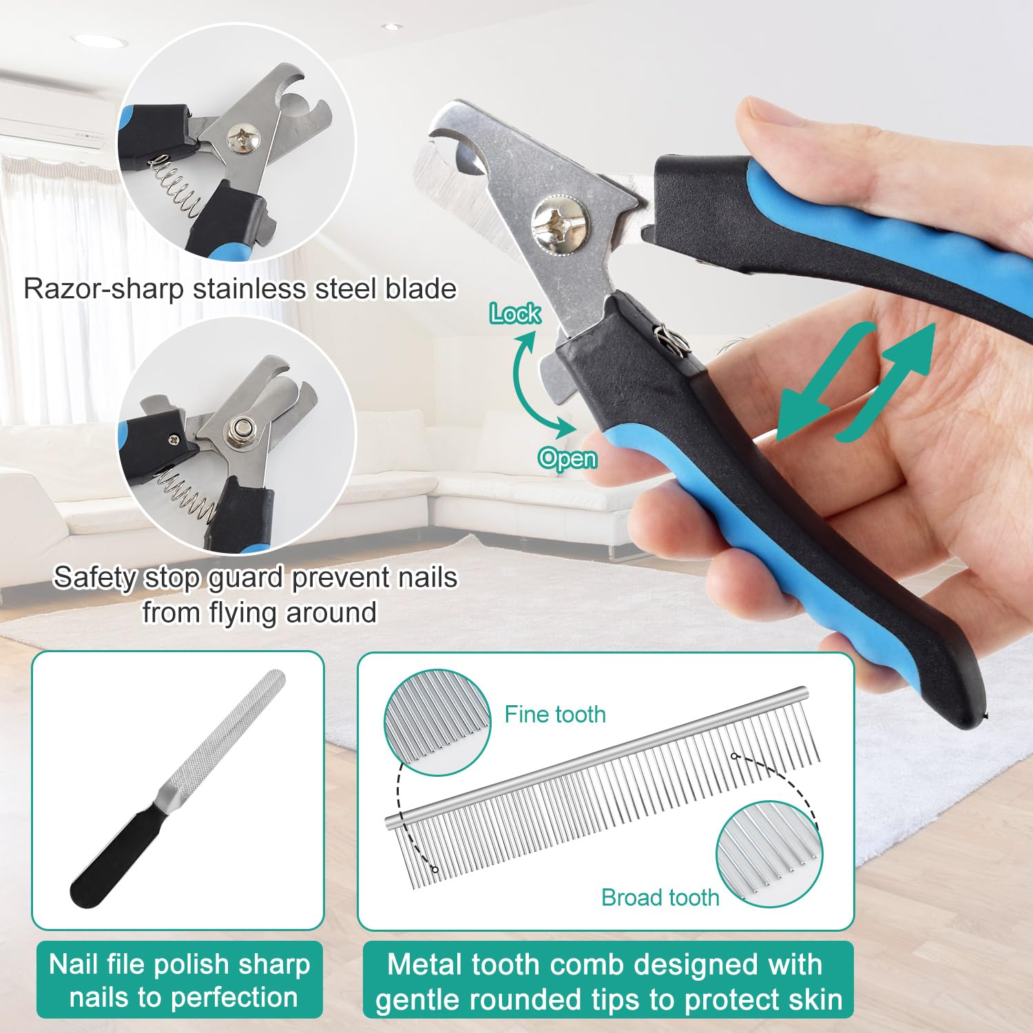 Henyopet dog grooming hammock care shot illustrates machine-washable design.