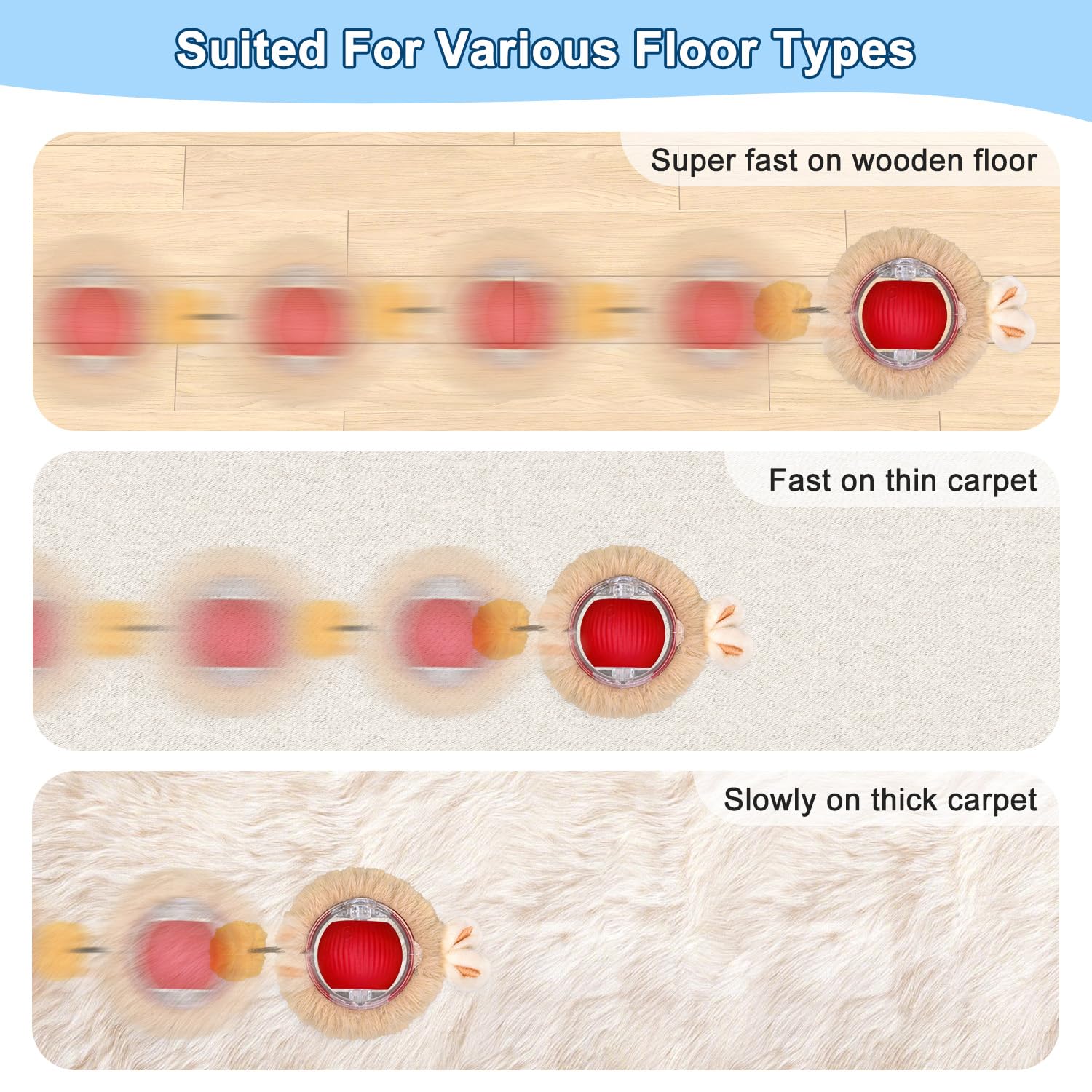 Henyopet motion-activated cat toy wakes prey-like action on touch.