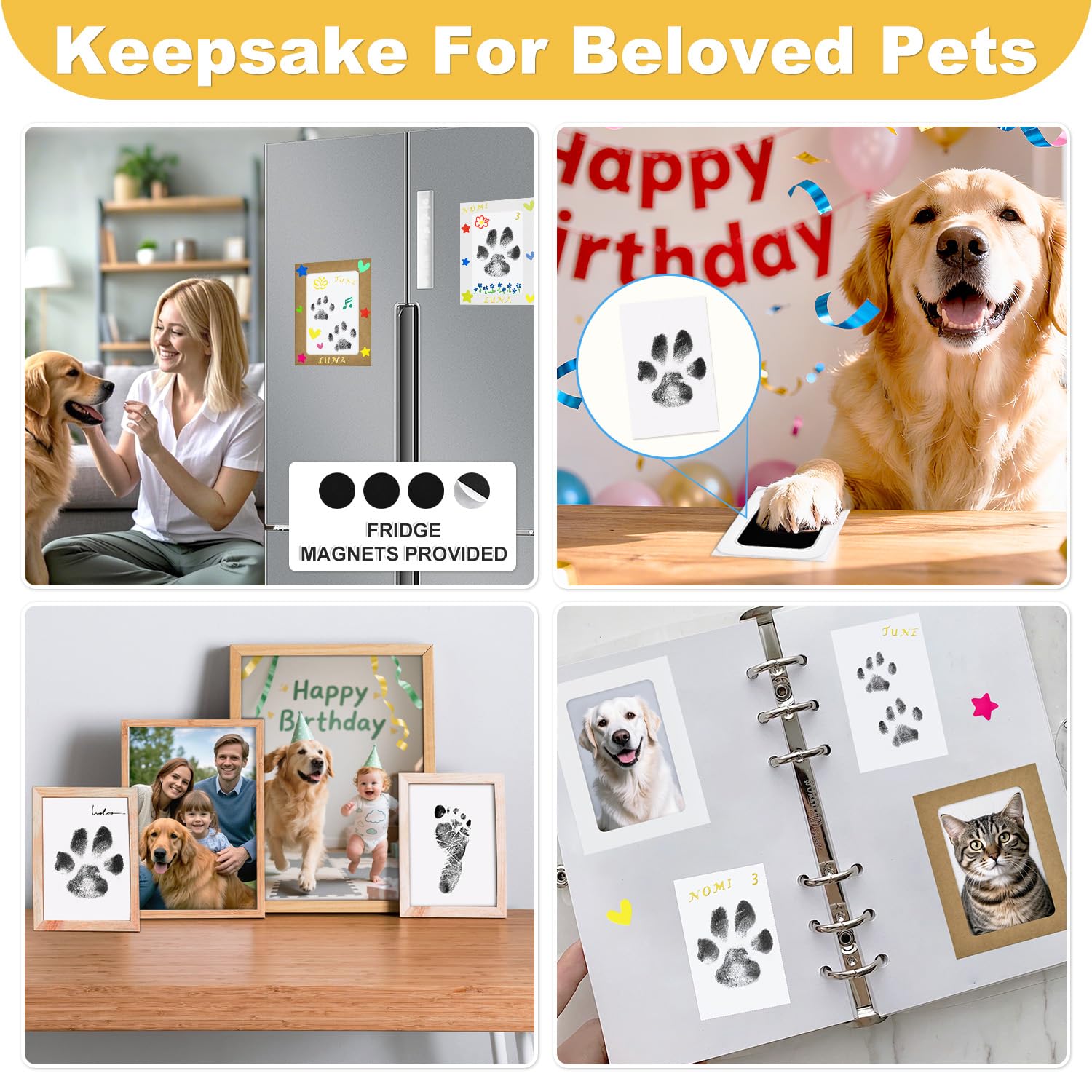 Henyopet crafting-uses kit used for baby handprints and pet keepsakes.