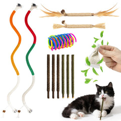 Henyopet Silvervine Sticks packaging shows a complete cat chew set for curious chewers.