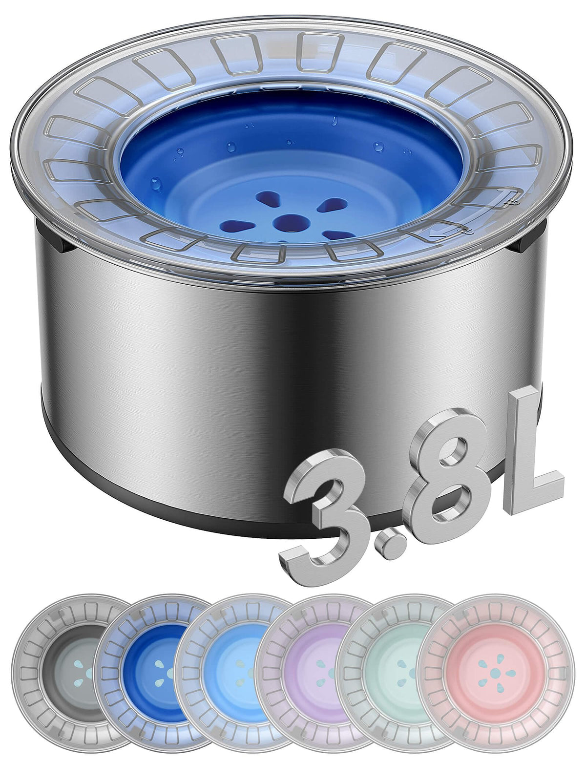 Heouvo 1Gallon lid view shows spill-preventing design for car trips.