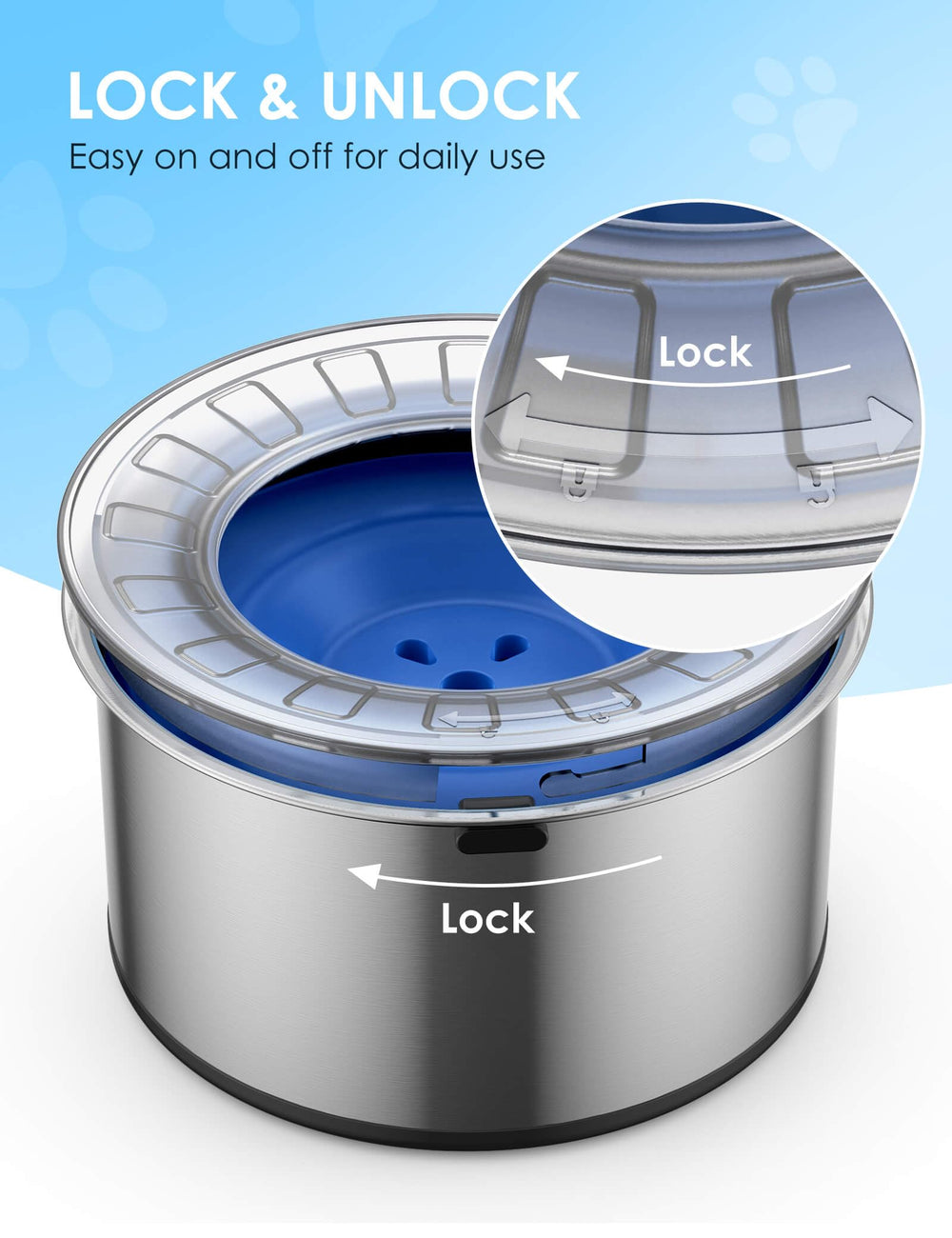 Heouvo large-capacity bowl suits multi-pet homes with less refilling.