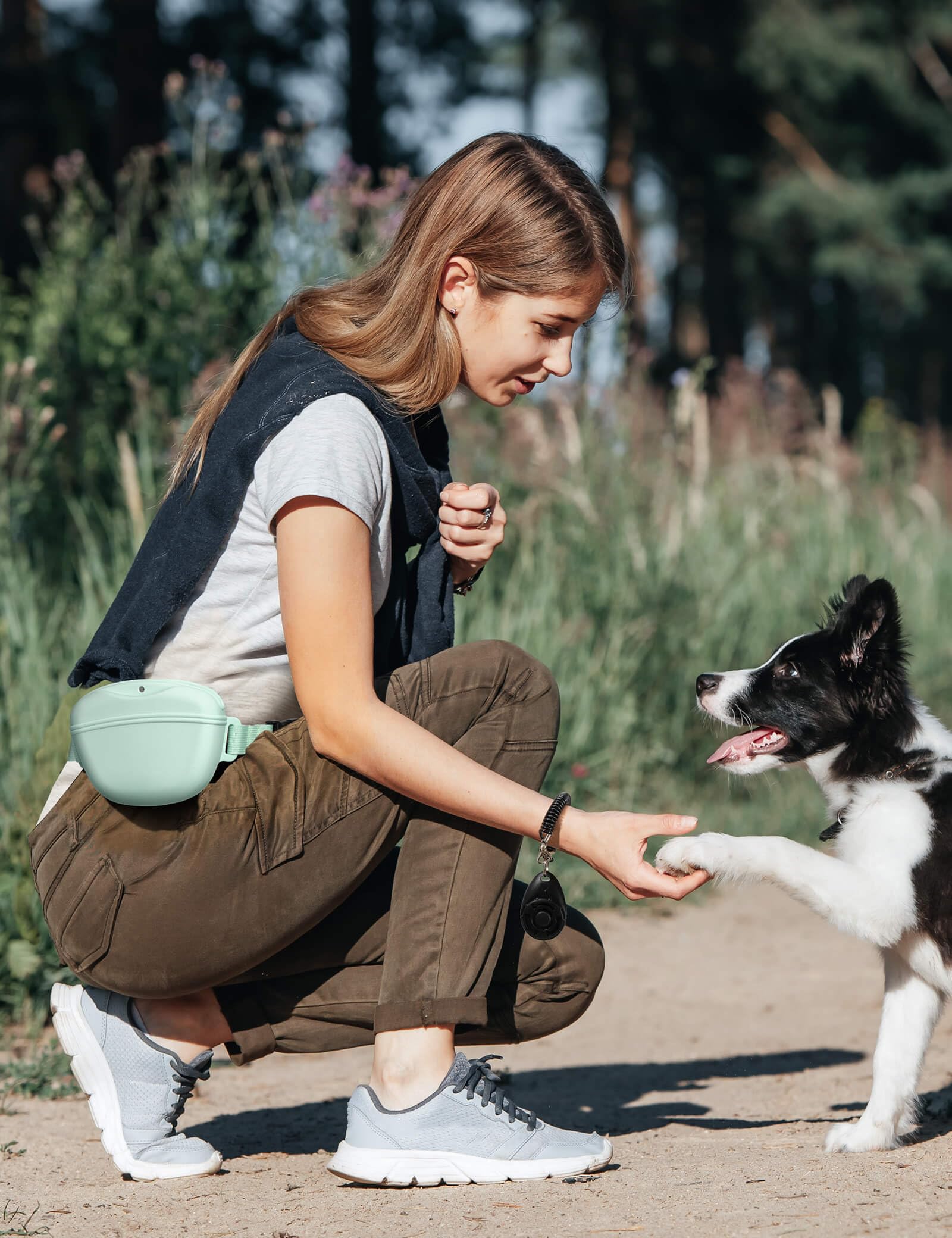 heouvo training clicker included for quick obedience cues