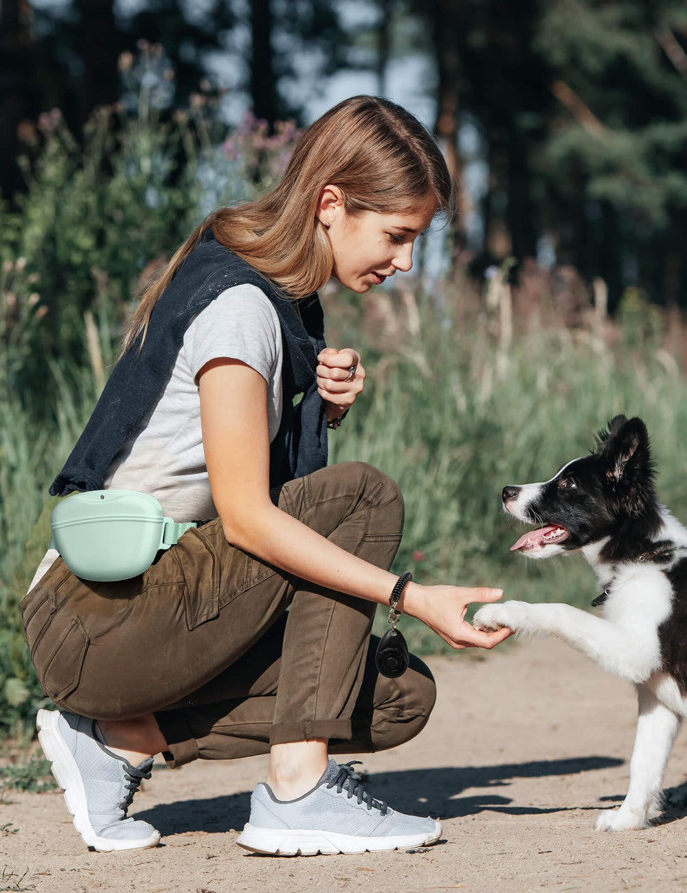 heouvo training clicker included for quick obedience cues