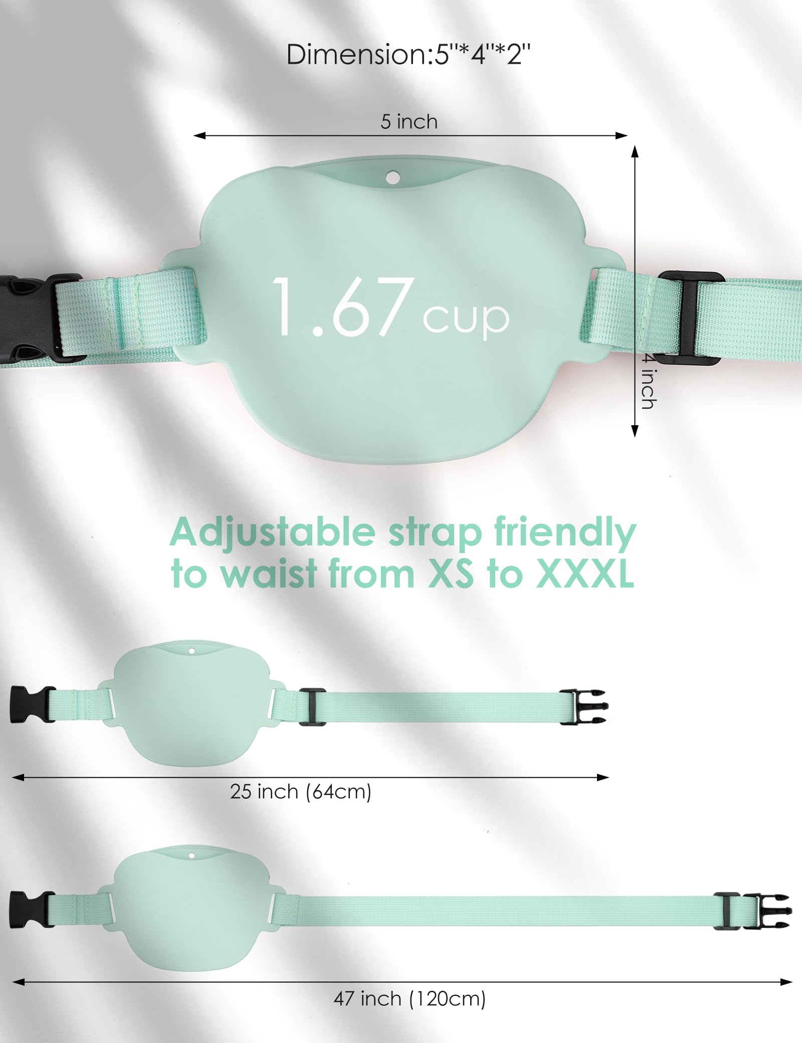 heouvo silicone pouch is easy to clean after wet rewards