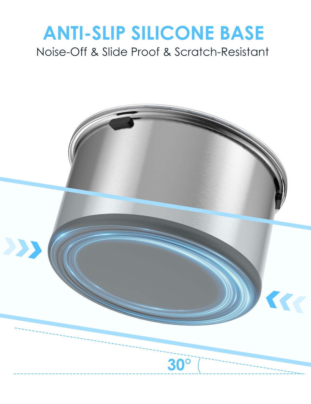 Heouvo water bowl car-use scenario shows spill control on trips