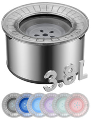 Heouvo water bowl lid close-up shows spill-proof car-use feature