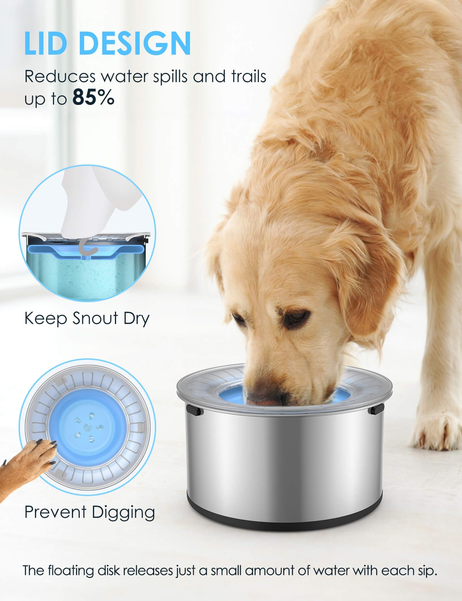 Heouvo silicone-bottom provides anti-slip stability during use