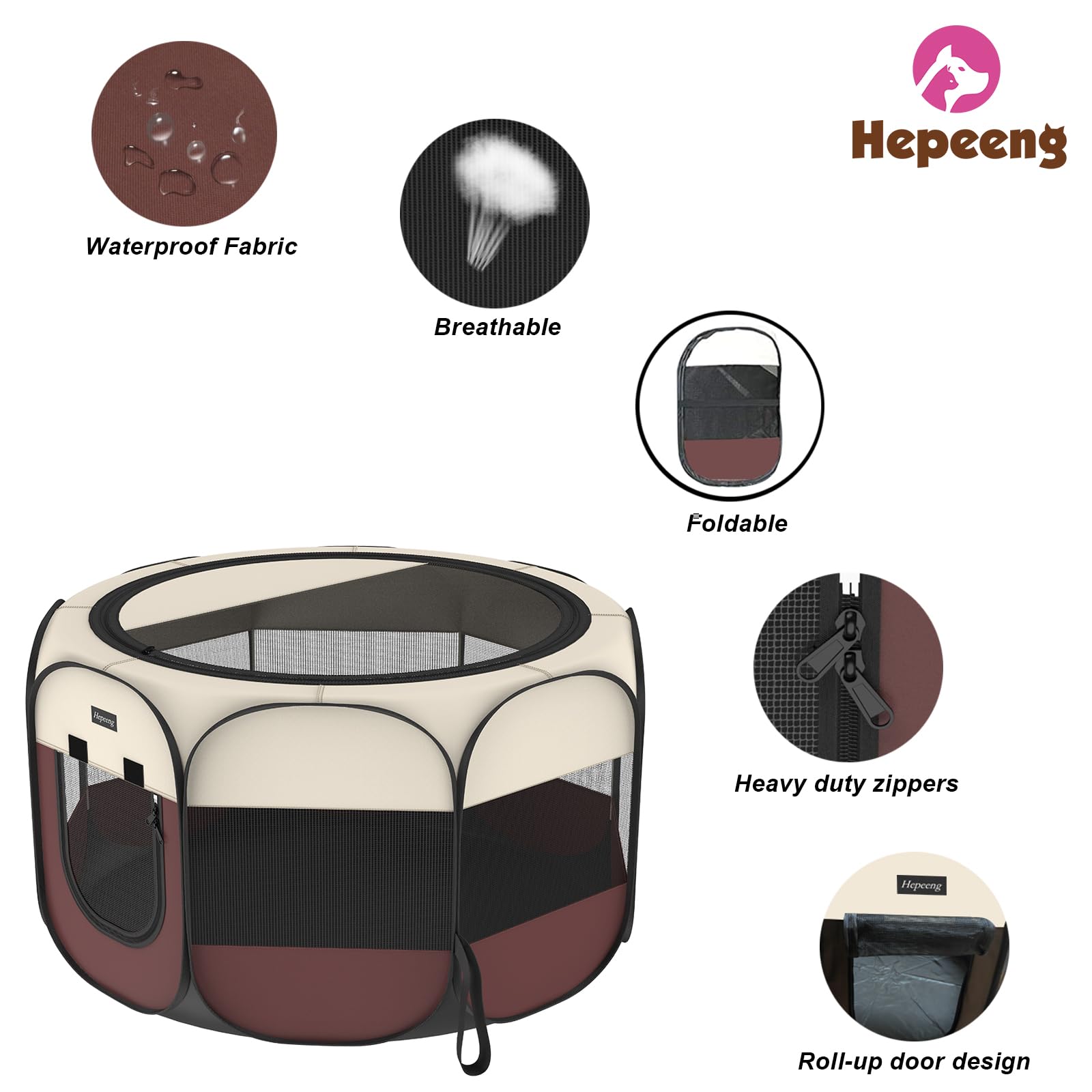 HEPEENG collapsible bowl included aids on-the-go feeding.