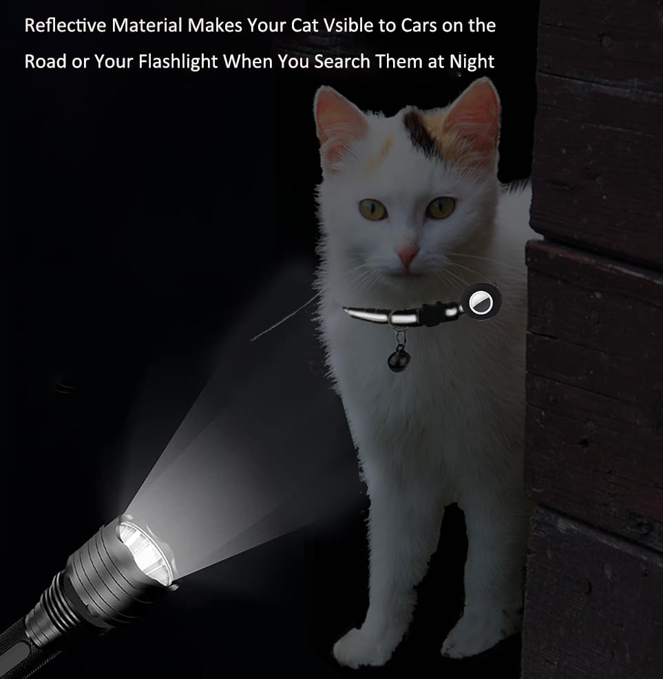 Hepplly cat collar bell closeup helps locate your cat outdoors.