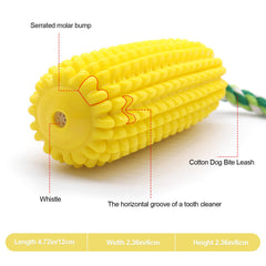 heqxwl dog chew corn toy bottom squeak enhances interactive play