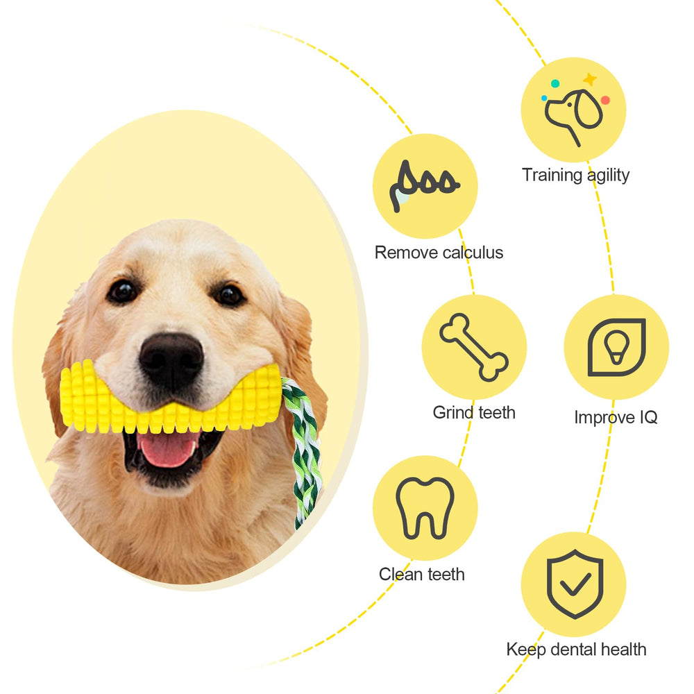 heqxwl dog chew corn toy promotes tooth cleaning during chewing