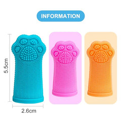 Hera Harmony three-pack finger brushes shown for reusable pet dental care