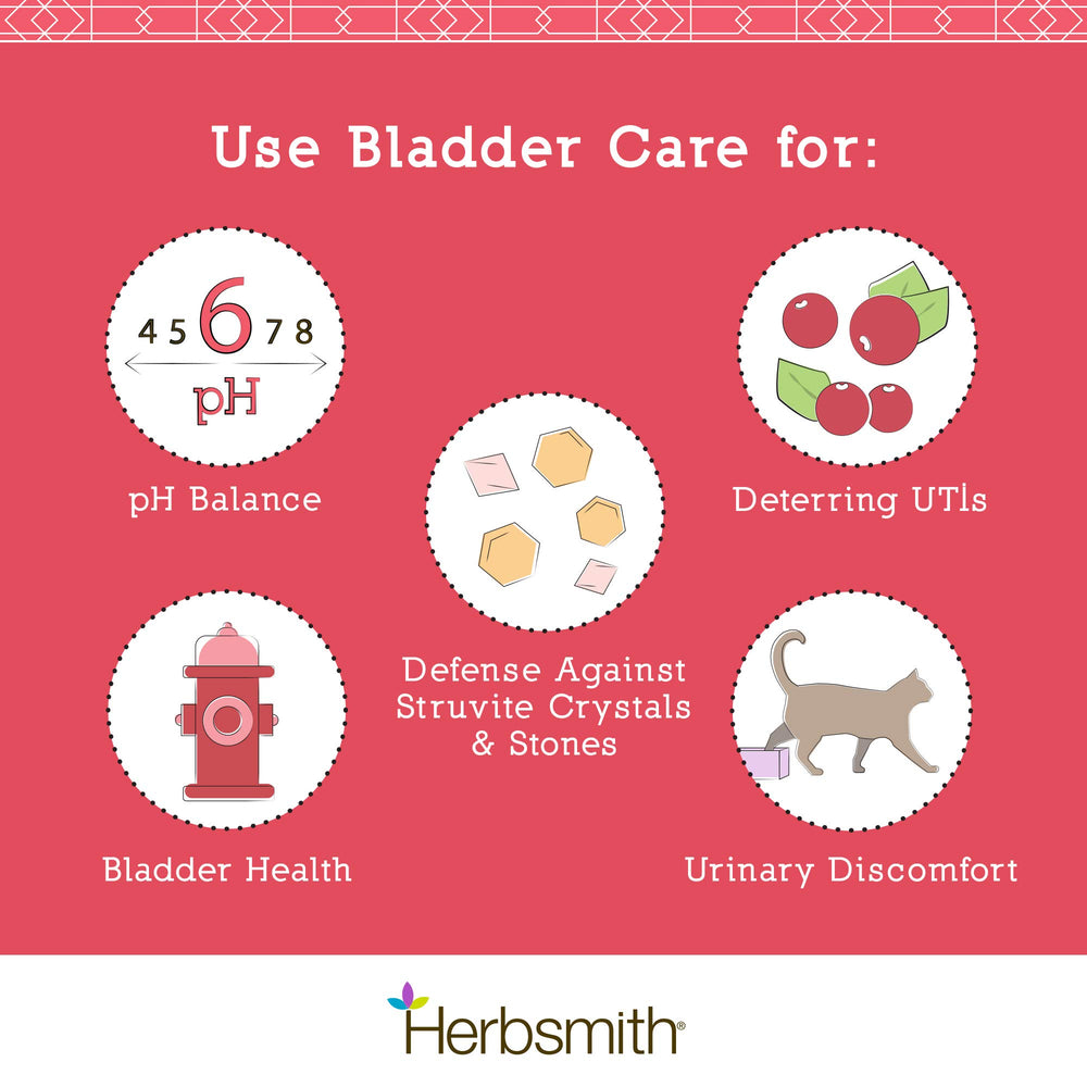 Herbsmith Bladder Care cat dosing scene for bladder support.