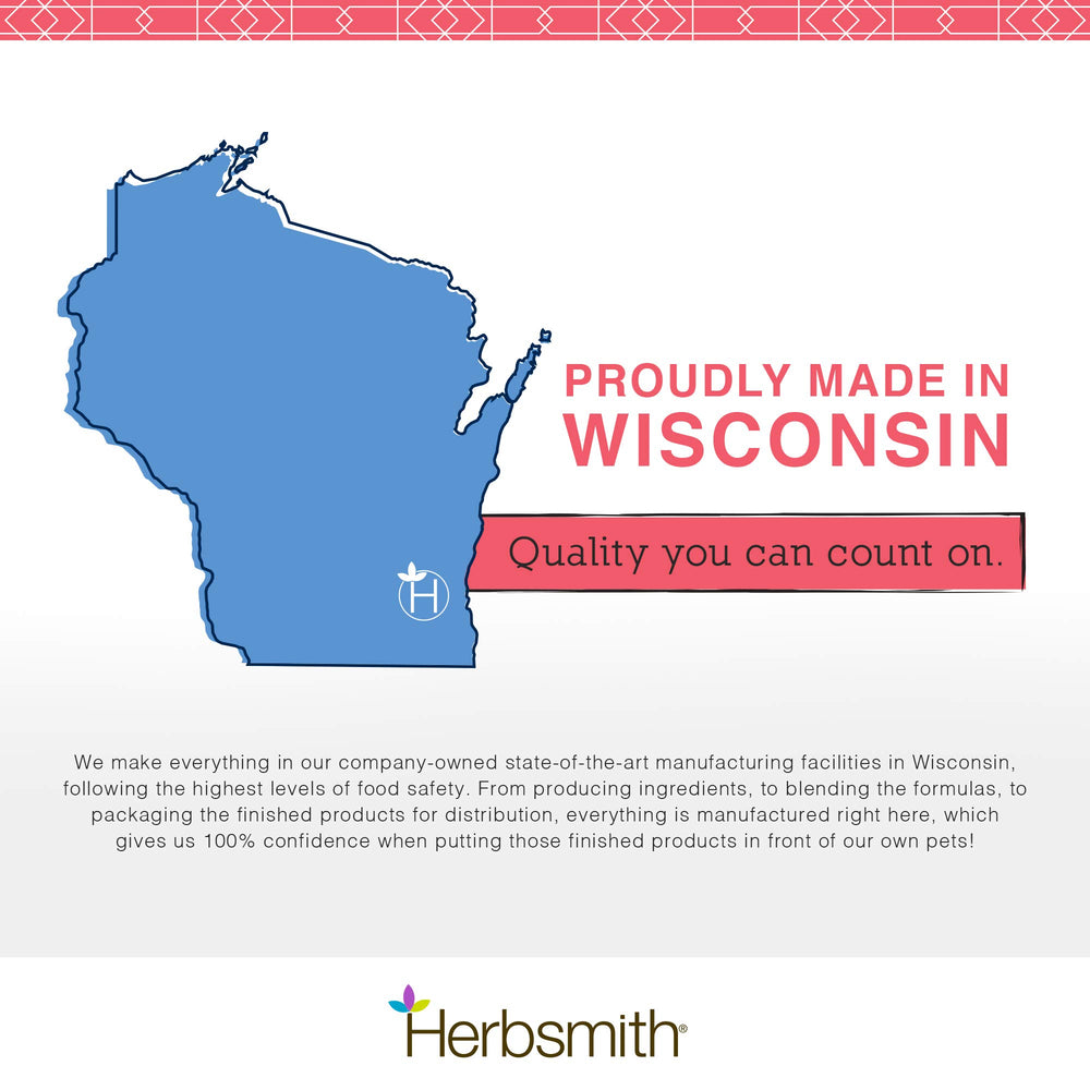 Herbsmith Bladder Care packaging shows USA-made claim.