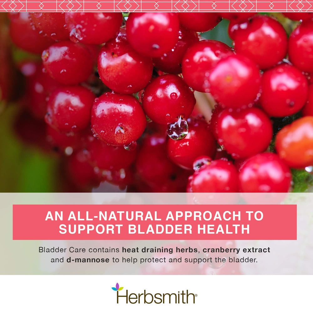 Herbsmith Bladder Care powder dispensing shot for precise administration.