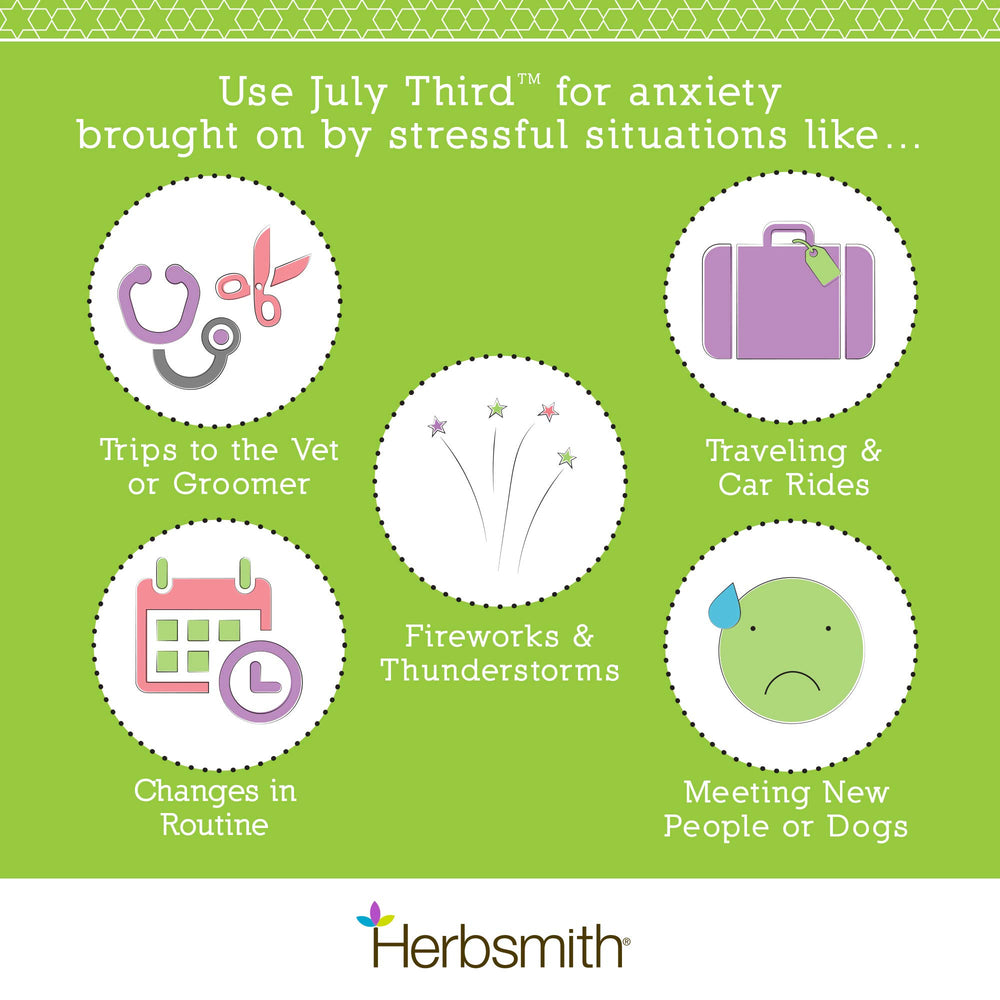 Herbsmith July Third herbal ingredients showcasing chamomile and valerian
