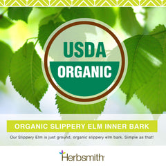 Herbsmith Slippery Elm dog bowl mixed into meals for gut comfort