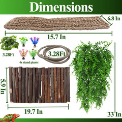 HERCOCCI bendable-bridge enhances climbing and hiding with natural wood design.