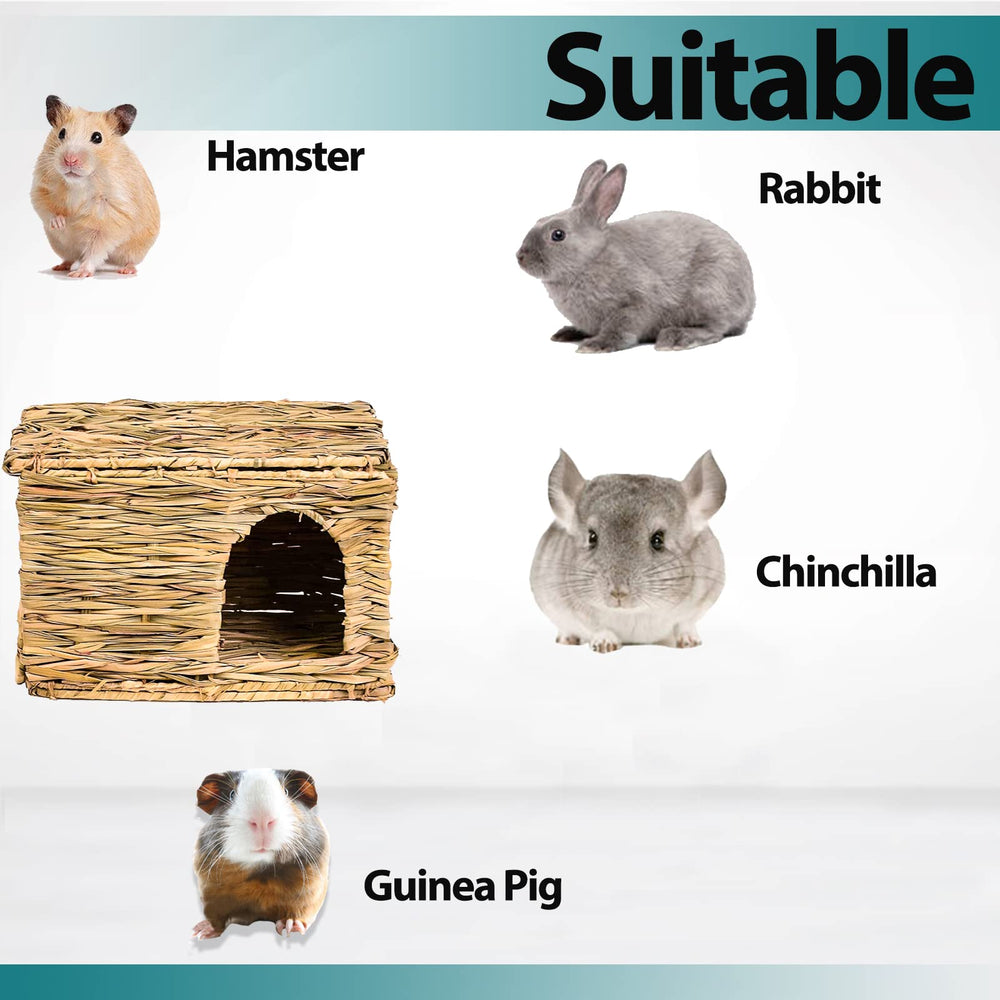 HERCOCCI large grass house suitable for rabbits, guinea pigs, hamsters, chinchillas