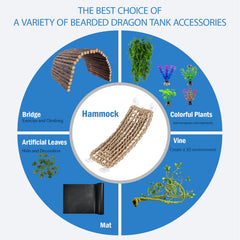 Herccoci reptile mat provides soft, durable habitat flooring for cozy resting.