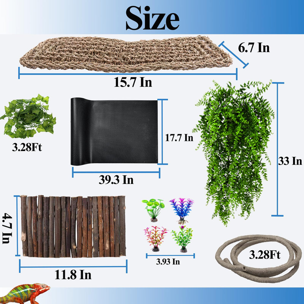 Herccoci reptile terrarium leaf – suction-cup attached décor for visual habitat.