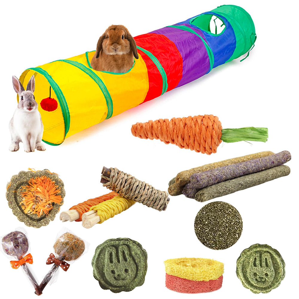 HERCOCCI bunny tunnel folded for compact storage and easy stowaway