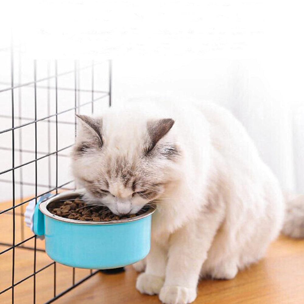 HERCOCCI fixed-on-cage bowl prevents sliding during feeding