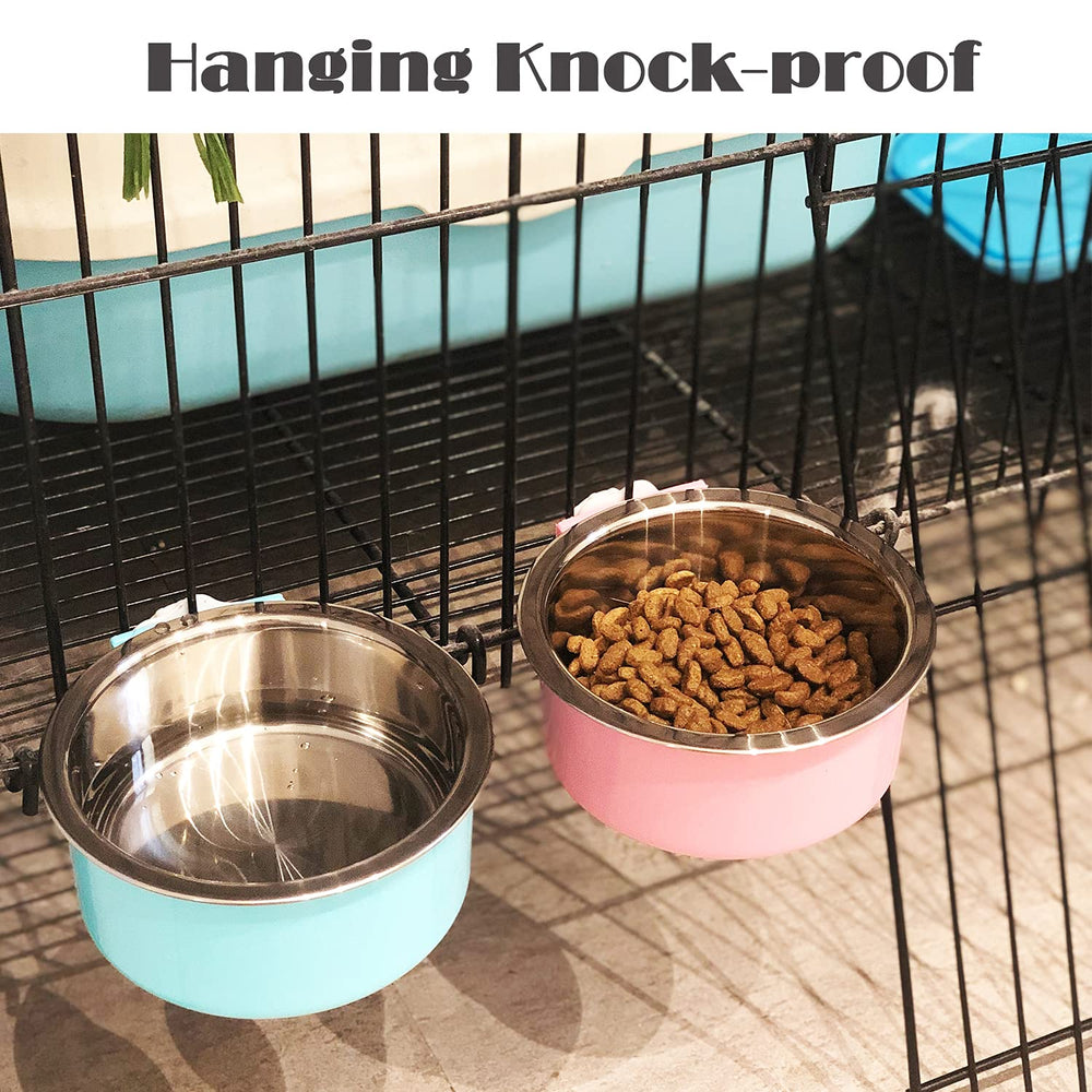 HERCOCCI easy-clean dog bowl with stainless steel interior