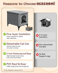 Herehomi waterproof PVC roof keeps rain and snow out for outdoor use