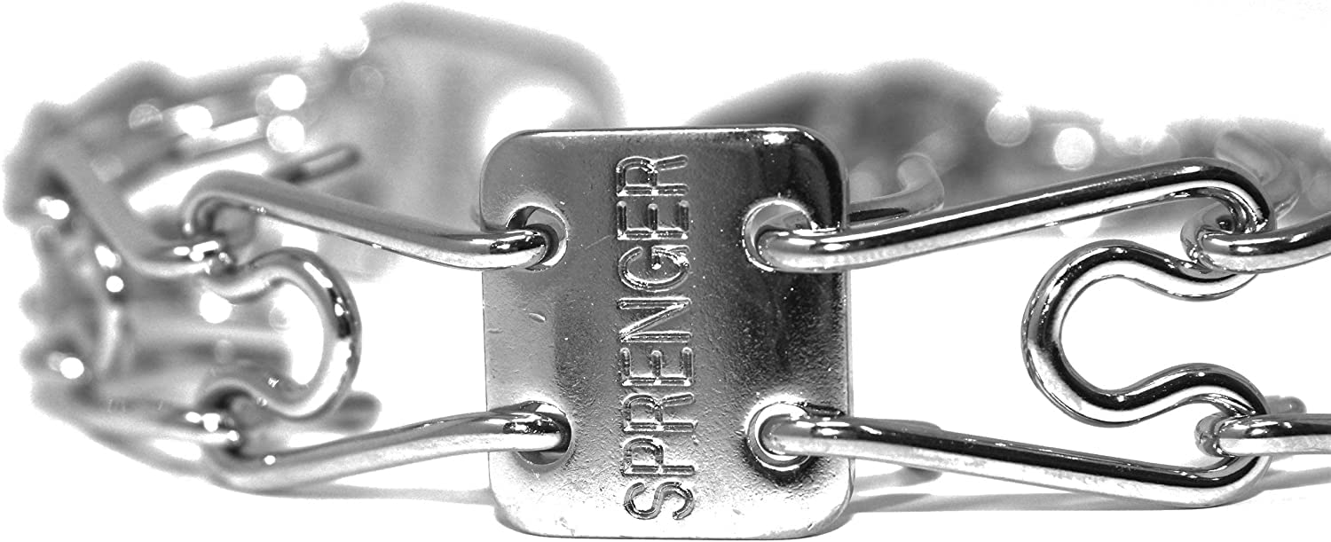 Herm Sprenger beveled prong tips reduce snag and improve comfort during walks.